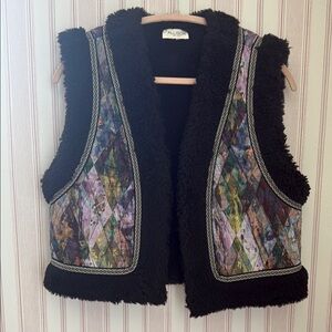 Allison Black and Multicolor Women's Vest